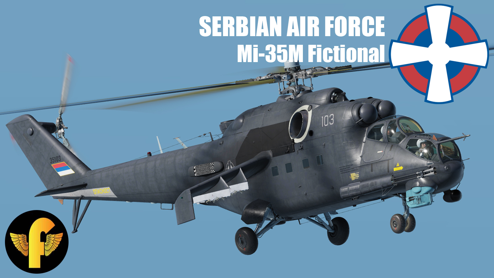 Serbian Air Force Mi-35M Fictional