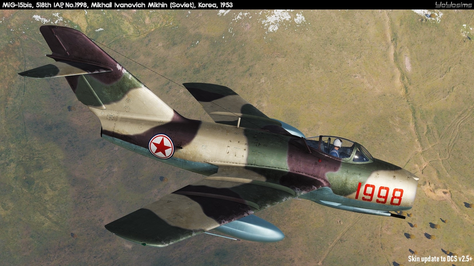 MiG-15bis, Korea, M.I.Mikhin, No.1998