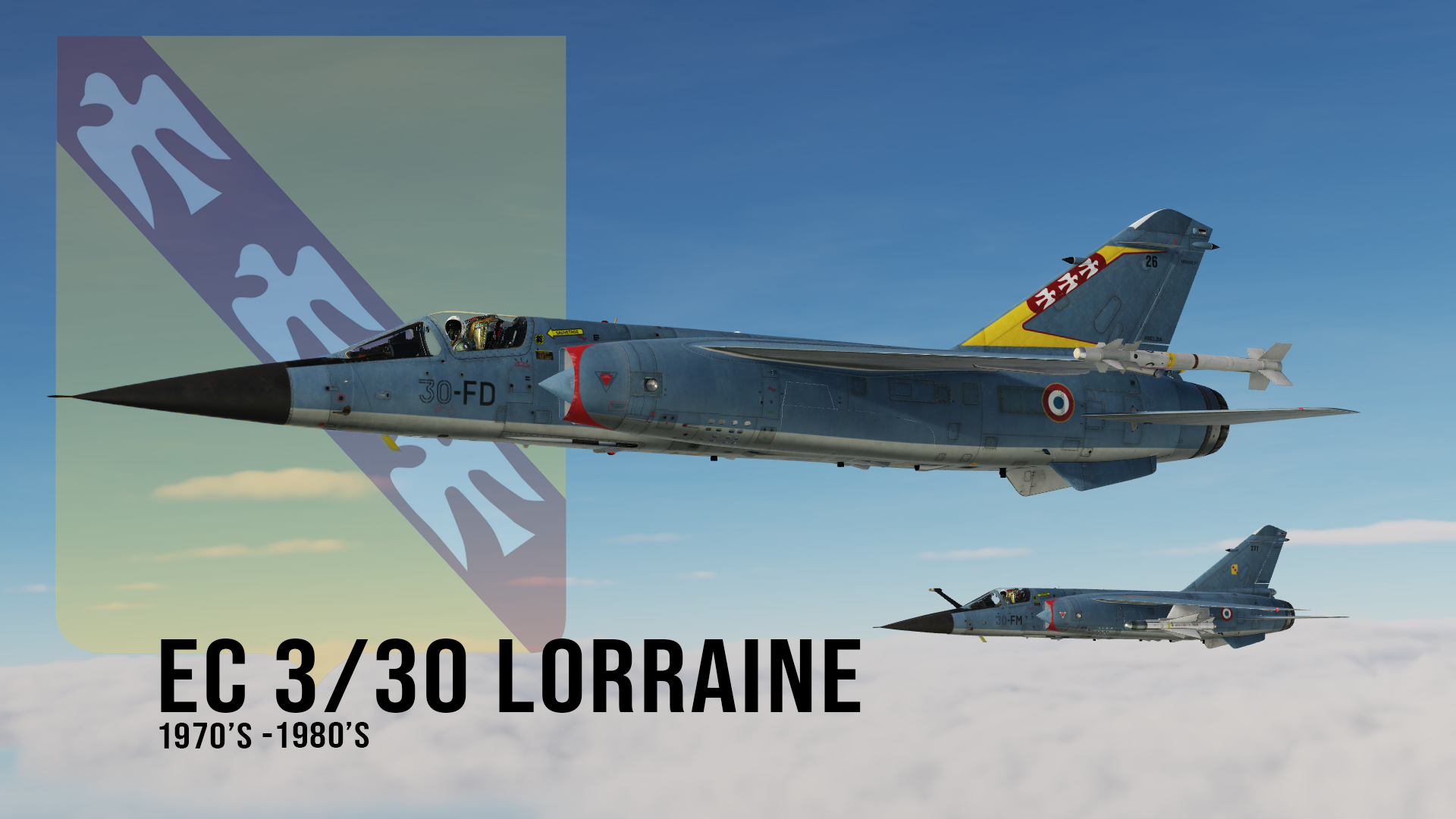 Mirage F-1C / C200, EC 3/30 Lorraine pack, 1970's - 1980's - V1.2