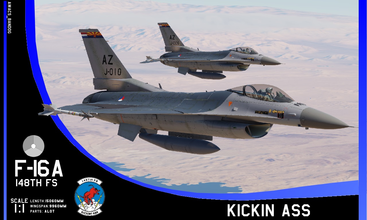 RNLAF/USAF 148th Fighter Squadron "Kickin' Ass"
