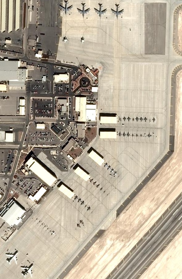 Nellis Air Base by satellite photo. Template for missions or just flying.