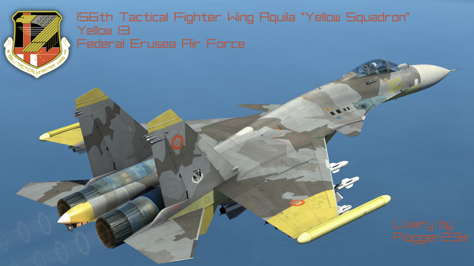 Yellow 13 - 156th Tactical Fighter Wing Aquila - Livery for Su-33 (V3.0) .