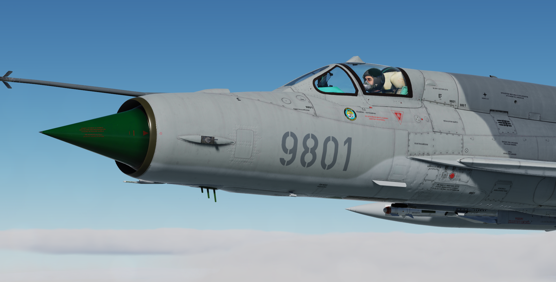 Czech Air Force MiG-21MF id 9801, udpate v.2