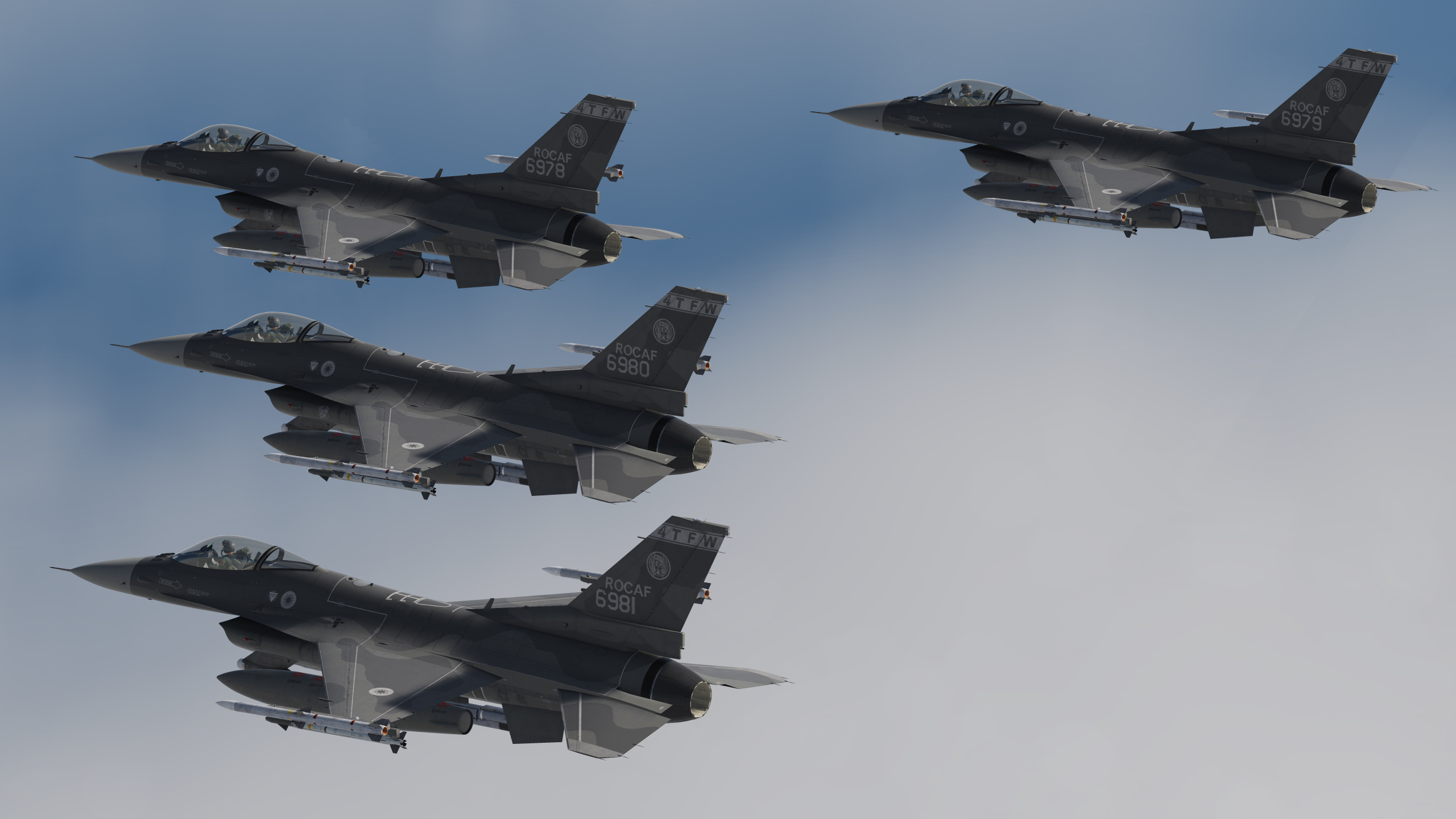 ROCAF F-16 4th TFW 22nd TFG Have Glass Camo『Tail Number Fixed』2022/12/20