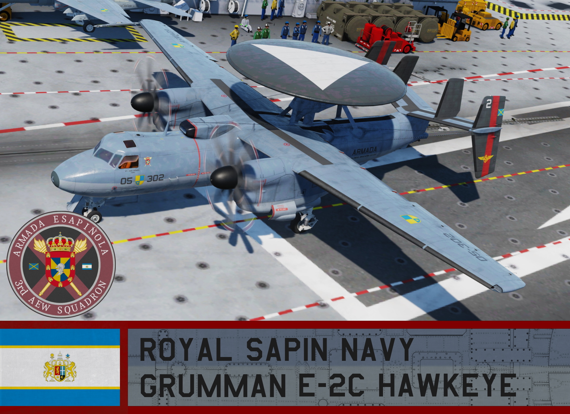 Royal Sapin Navy E-2C Hawkeye - Ace Combat Zero (3rd AEW)
