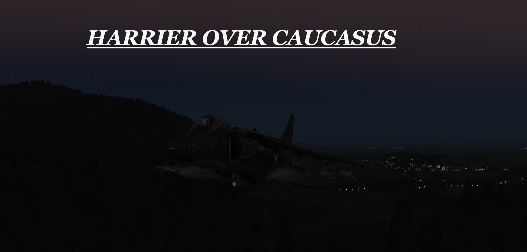 Harrier over Caucasus LHA using modified Mbot Dynamic Campaign Engine