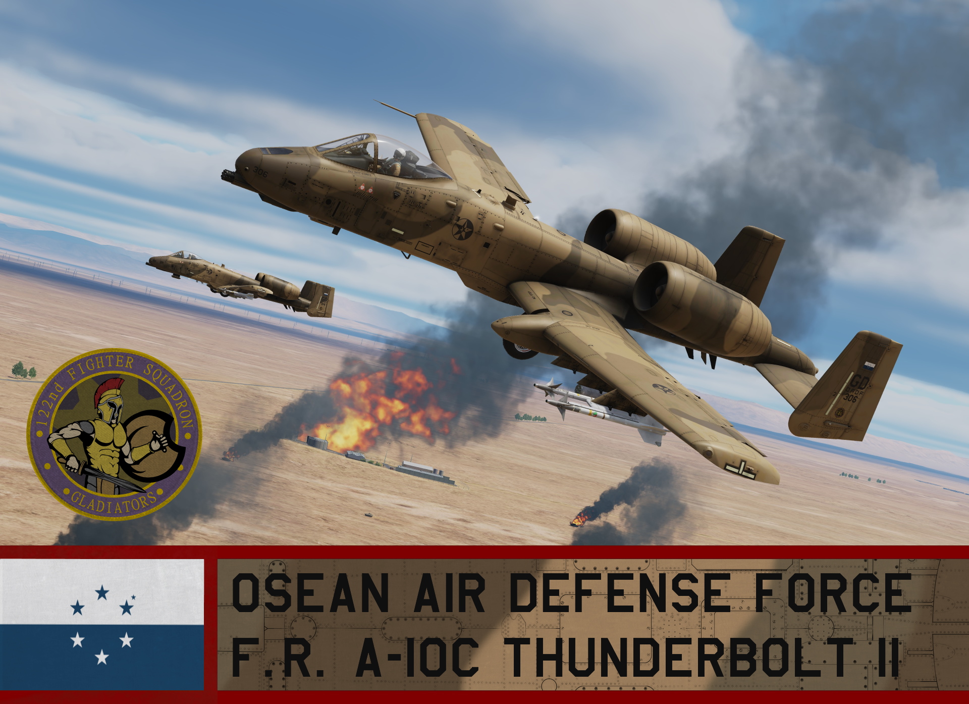 Osean Air Defense Force A-10C - Ace Combat 7 (122nd TFS)