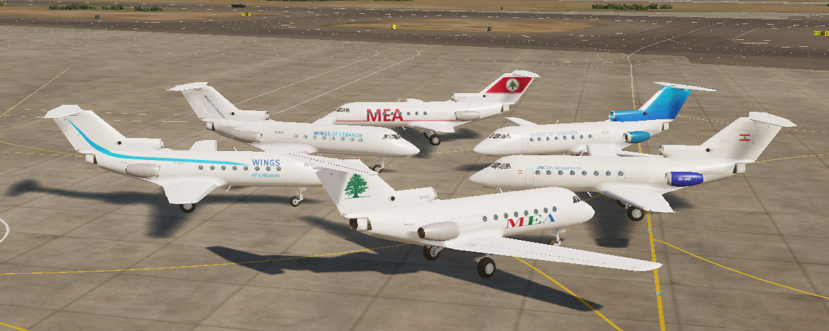 Fictional Yak-40 liveries , airlines in Lebanon