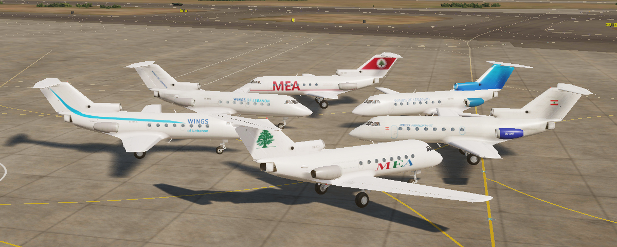 Fictional Yak-40 liveries , airlines in Lebanon Rev2 on 02/Oct/2025