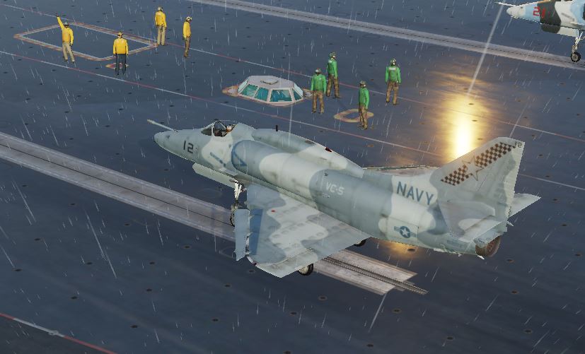 A-4E-C Carrier Start - A2G & Dam Busting in Marginal Wx. conditions Ver.2