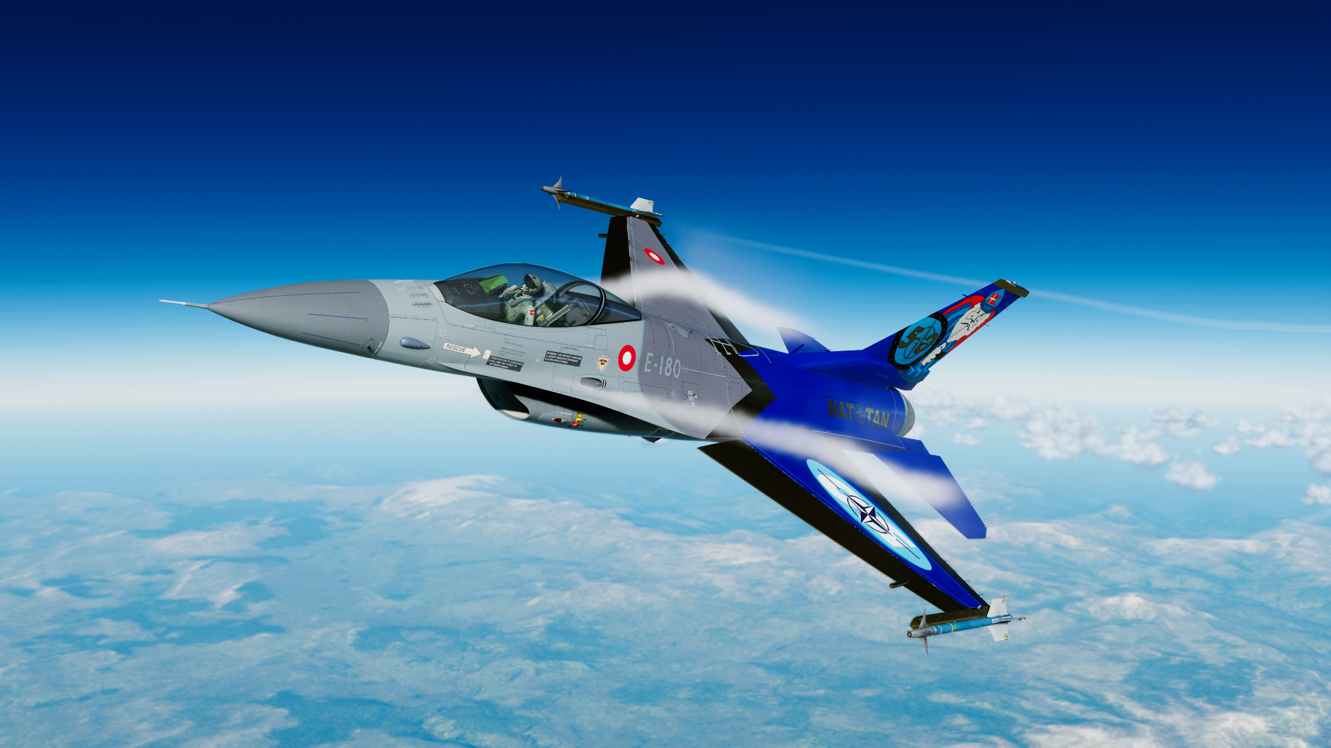 RDAF F-16A Fighting Falcon E-180 Holger Danske