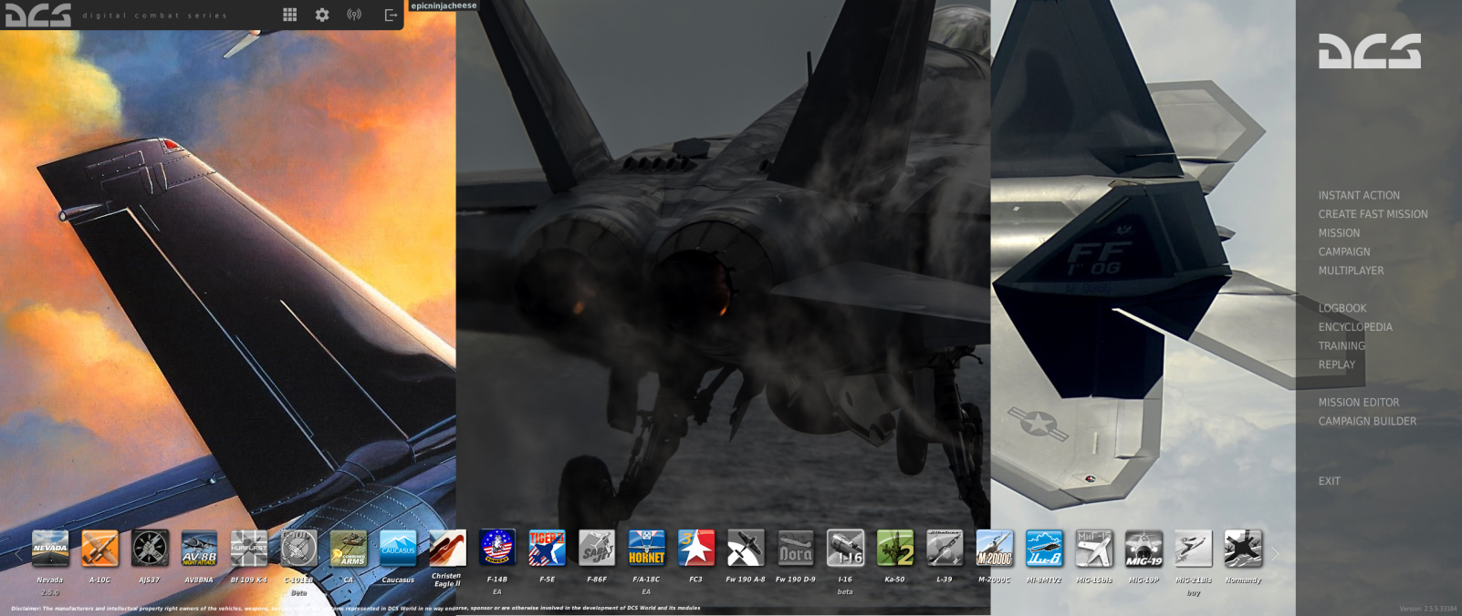 Main menu background image rotation script