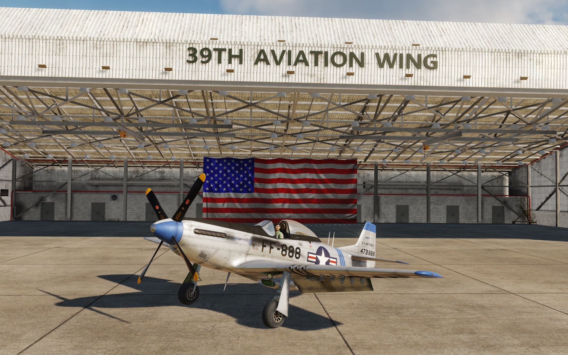 USAF F-51D, 39th FIS, Korea.