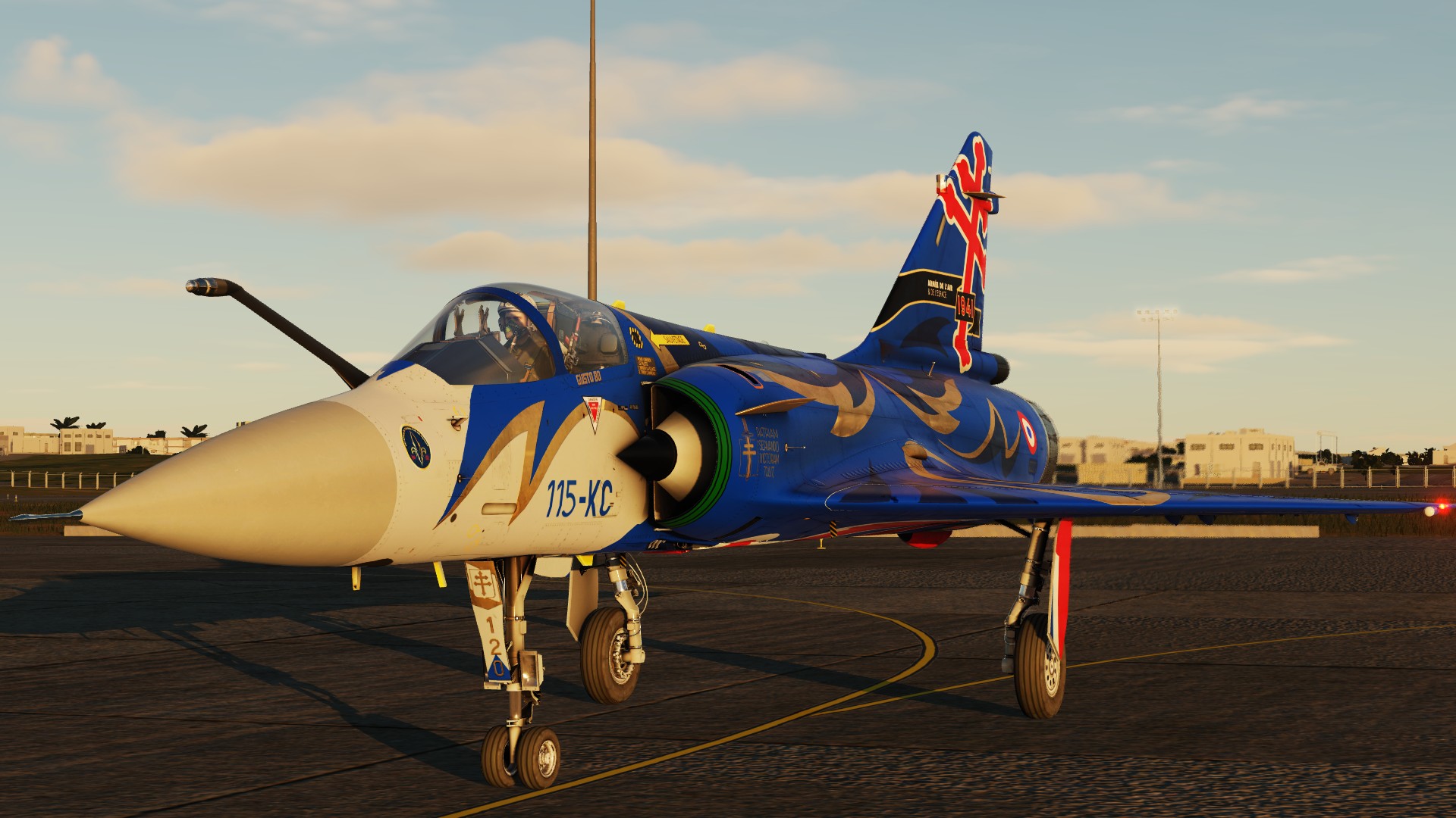 Mirage 2000C - 80 ans de l'escadron 2/5 Ile de France - GUSTO Tactical Display