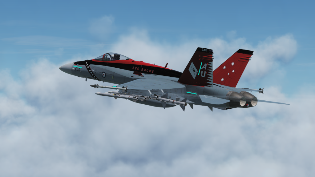 RAAF F/A-18 "Red Backs" livery