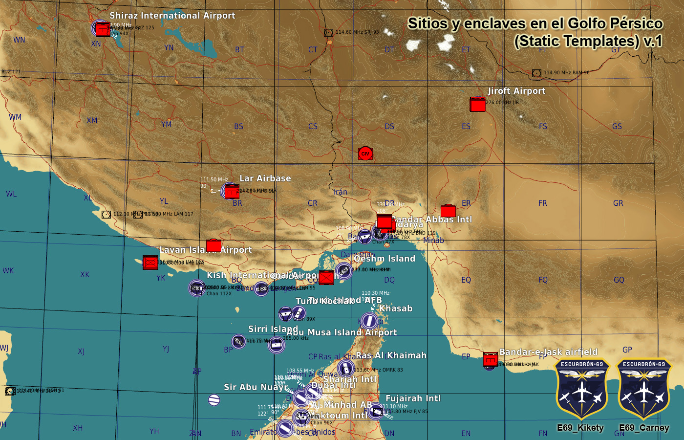 Sitios y enclaves en el Golfo Pérsico (Static Templates) no mods – v.1