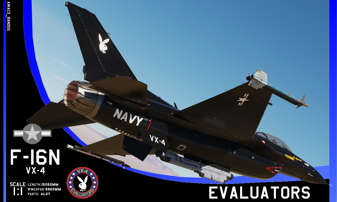 VX-4 'Evaluators' 1970's F-16N