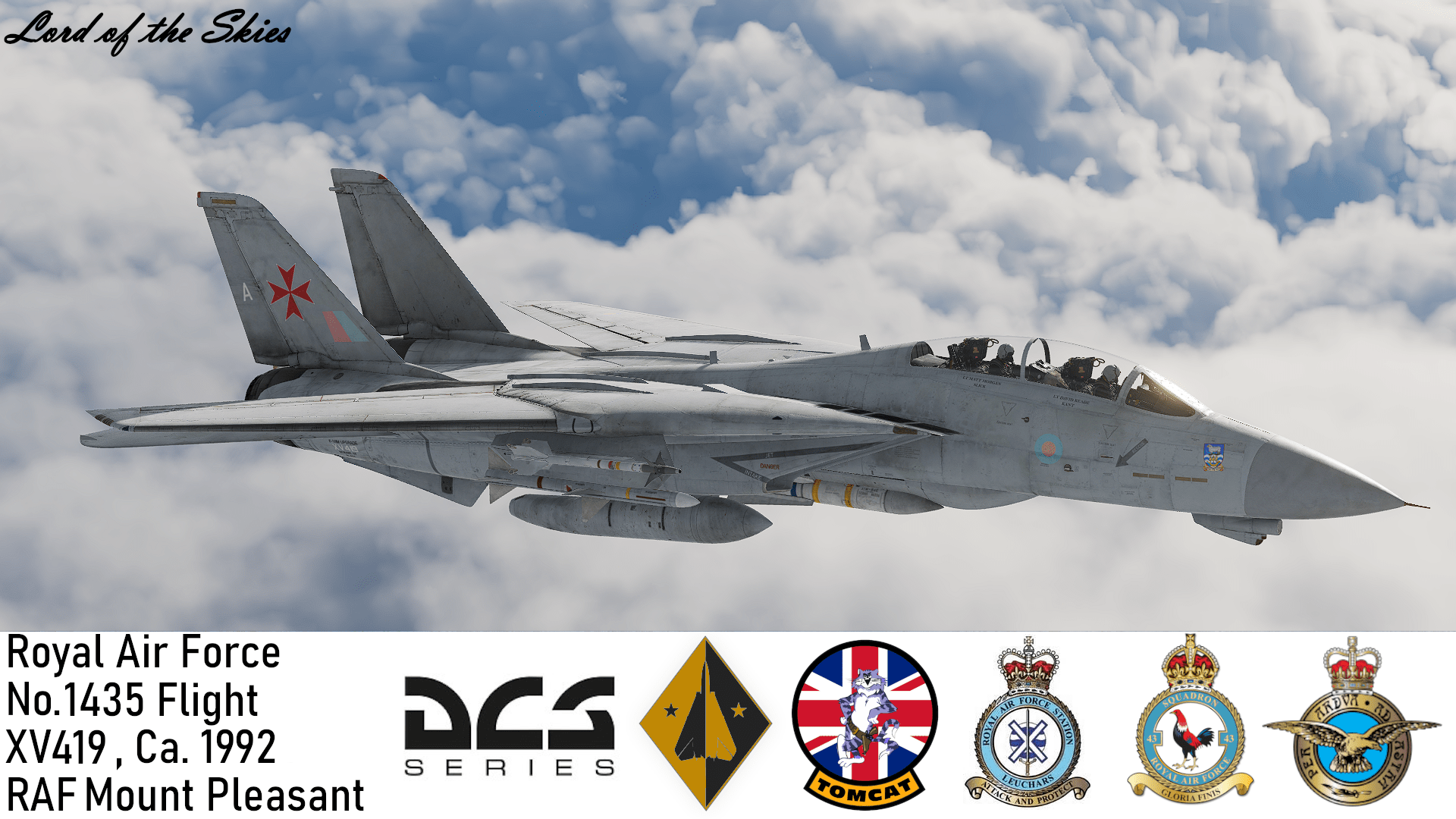 Royal Air Force 1435 Flight Tomcat FGR.2 (F-14M) RAF Mount Pleasant 1990s