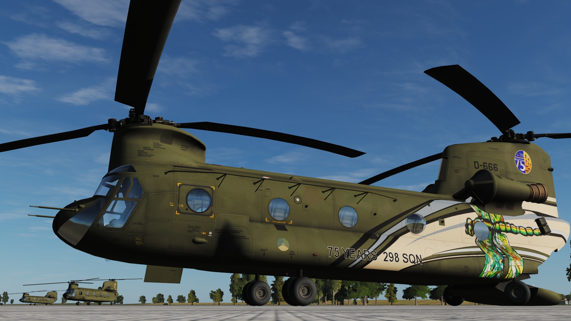 RNLAF 75 Years 298 Squadron D-666 - CH-47 Chinook