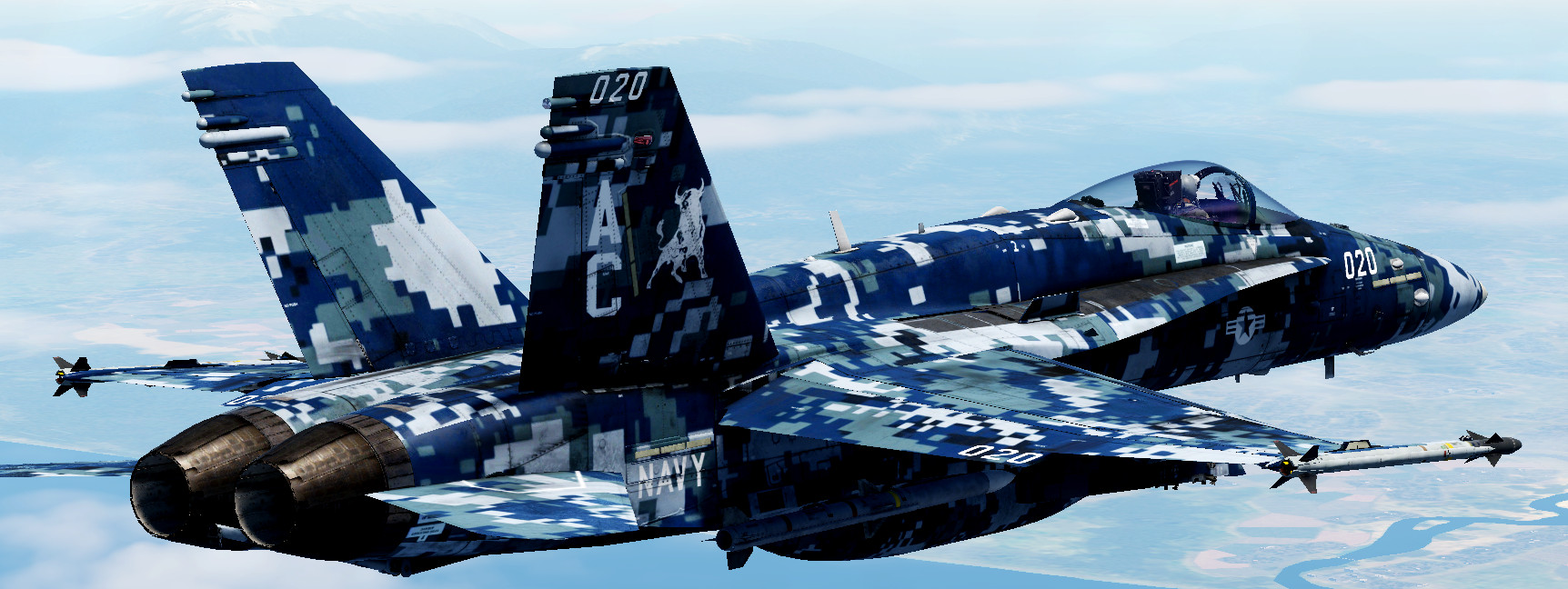VF-37 Navy Blue Digital Camo