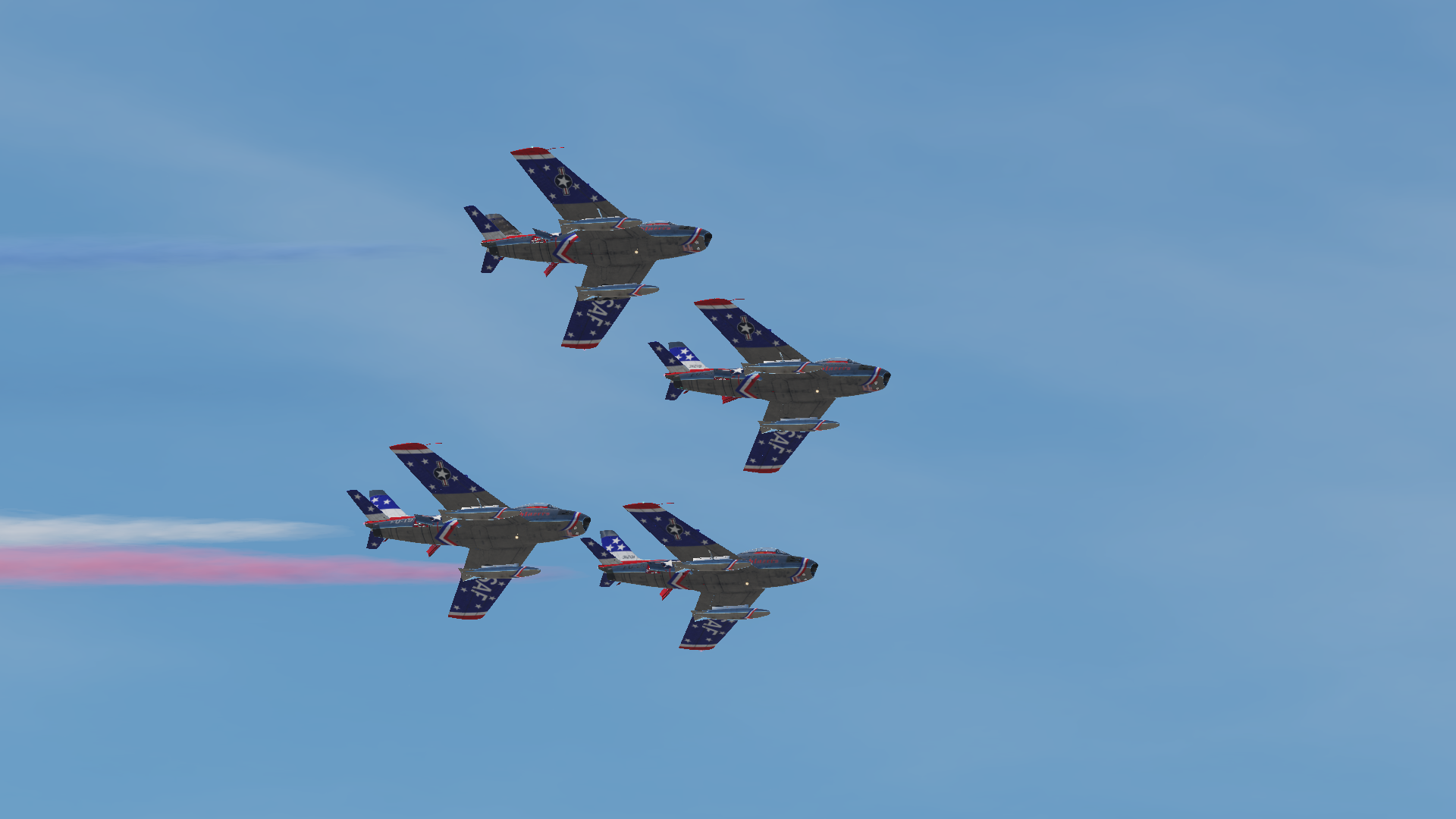 Virtual Skyblazers F-86F Smoke Mod & Liveries | 2.5.6+