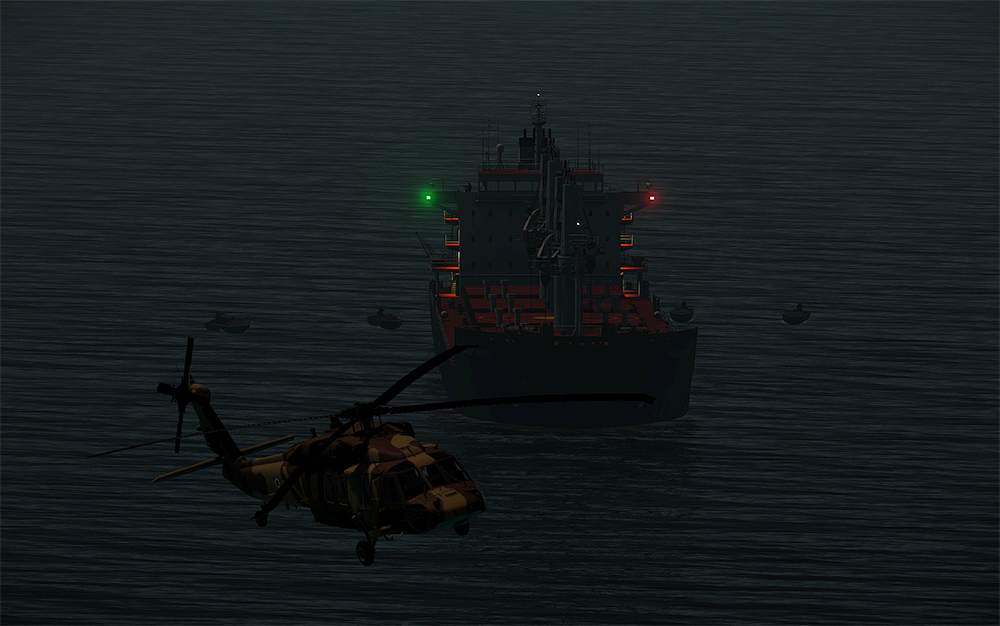 Operation Meduzza - Ship takeover - a UH-60L mission