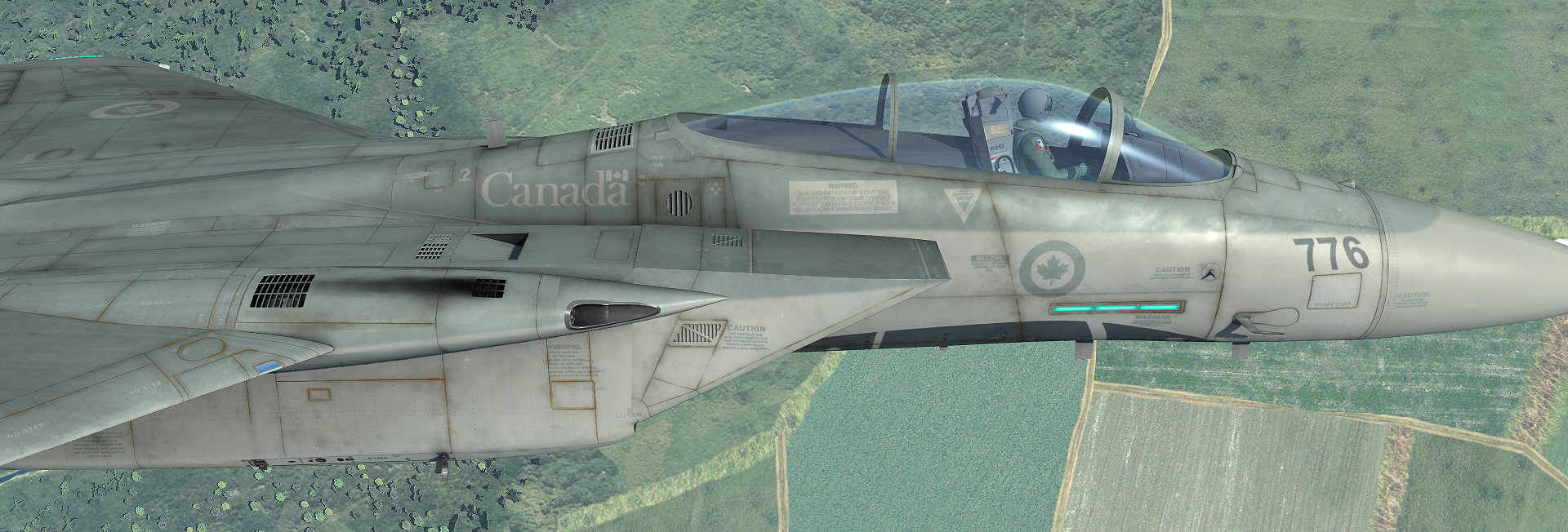 F-15C - Fictional RCAF Low Visibility Skin (Weathered)