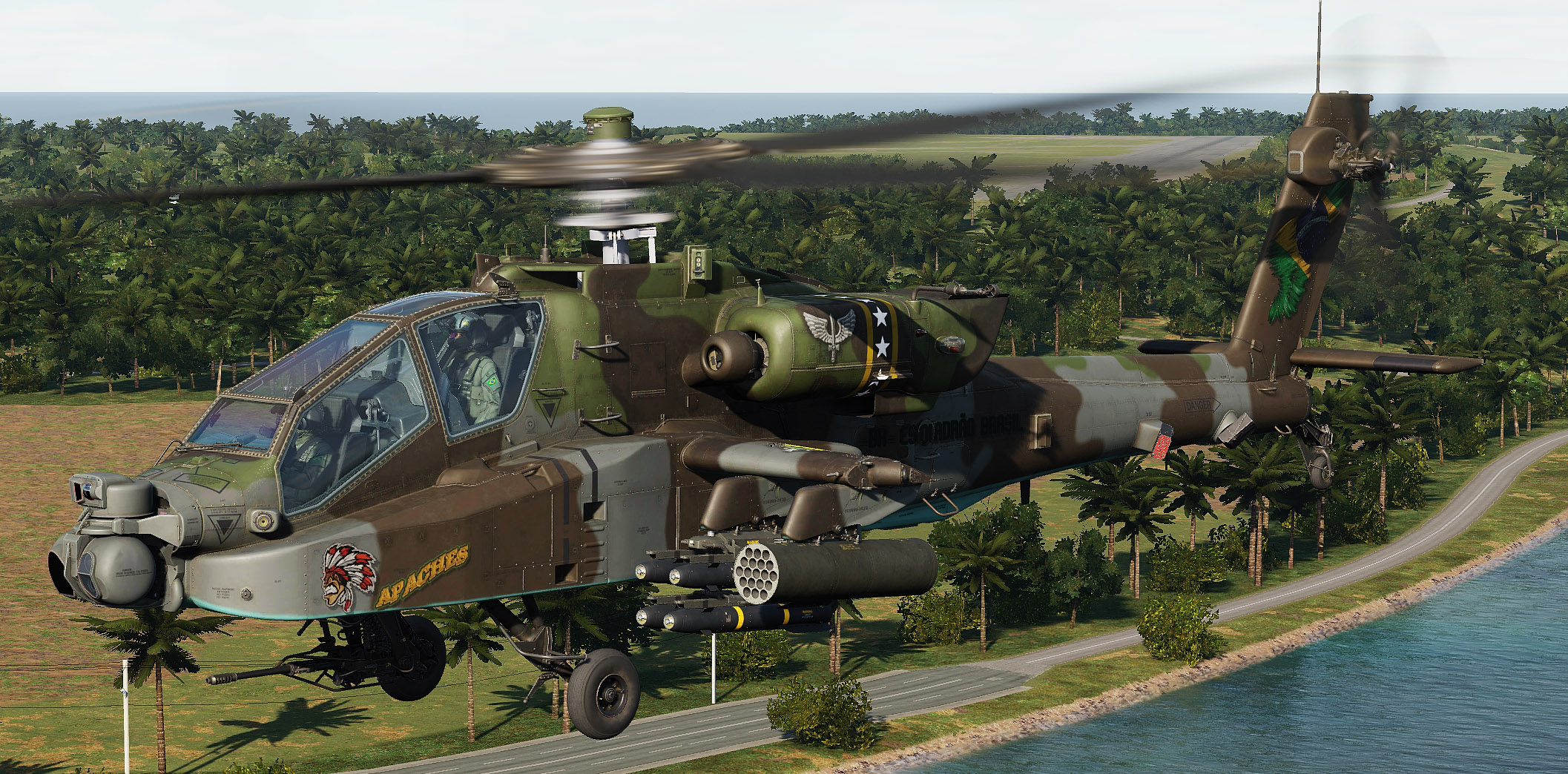Skin AH-64D  Apache BRAZIL