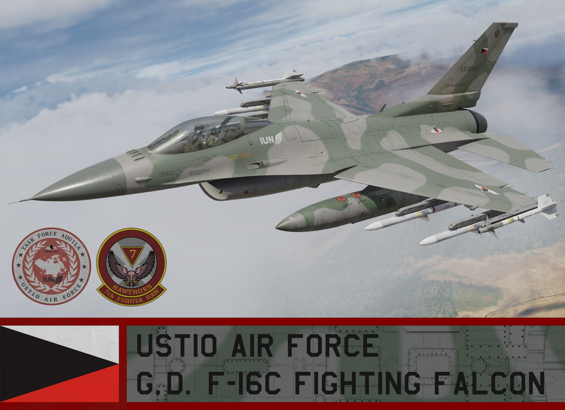 Ustio Air Force F-16C Block 50 - Ace Combat 7 (IUN/7th TFS)