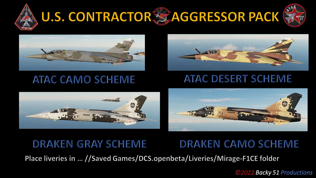 U.S. Mirage F1 Contractor Aggressor Pack