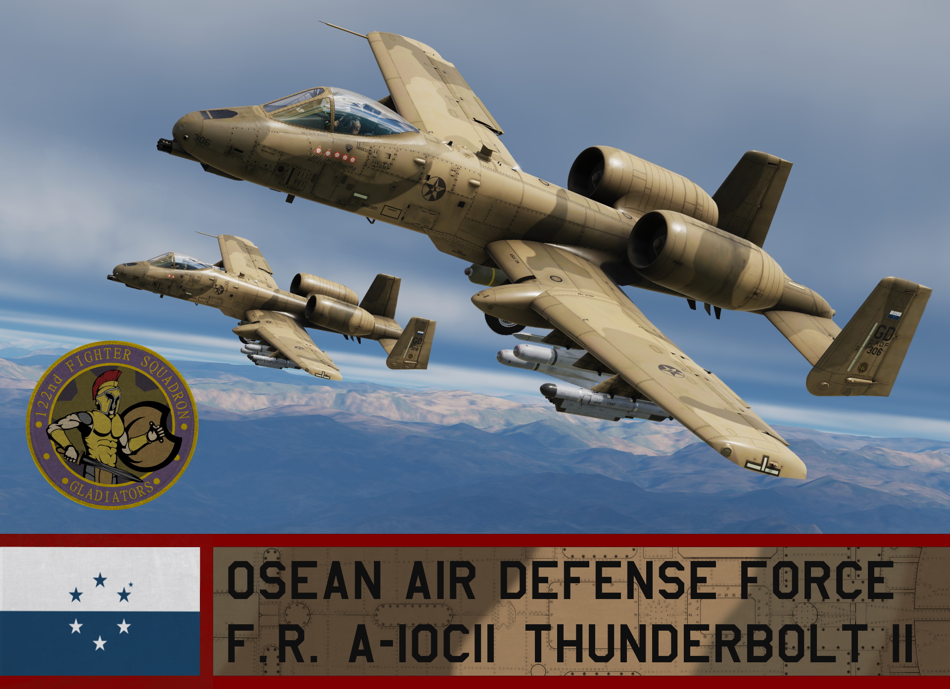 Osean Air Defense Force A-10CII - Ace Combat 7 (122nd TFS)