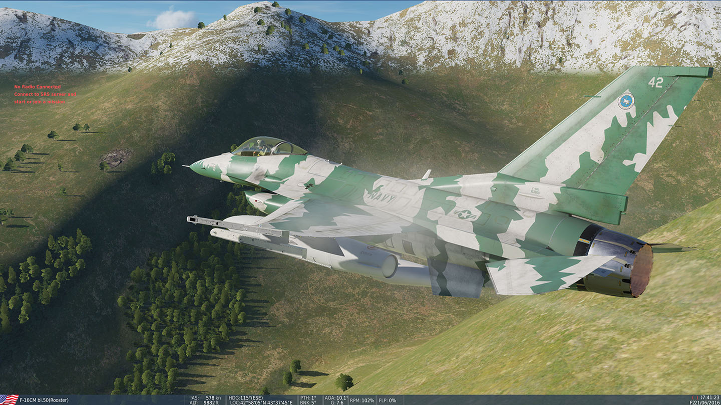  USN F-16N  adversary "Lizard" 