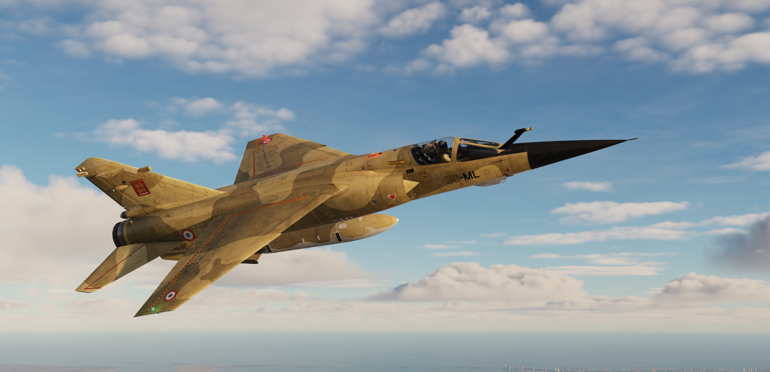 Mirage F-1 CE 2/30 Normandie Niemen Desert Camo weathered (Fictional)