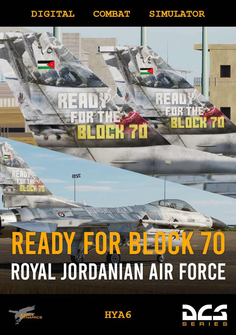 Ready for the Block 70! Fiction Jordanian F-16 Skins by Hya6.