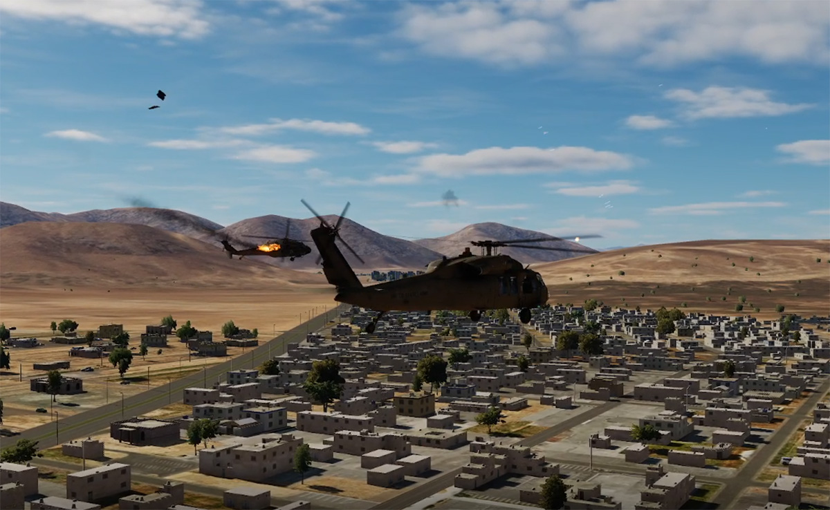 Black Hawk Down Pt 1 [RotorOps] UH1H Version