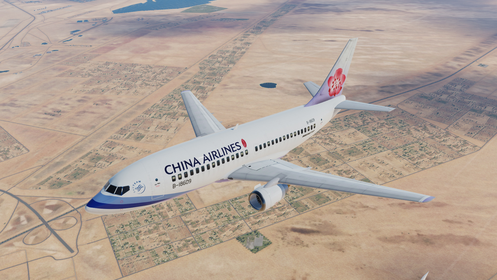 Civil Aircraft Mod Boeing 737 China Airlines Livery