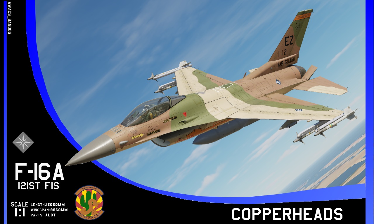 Ace Combat - Emmerian Air National Guard - 121st Fighter-Interceptor Squadron "Copperheads" F-16