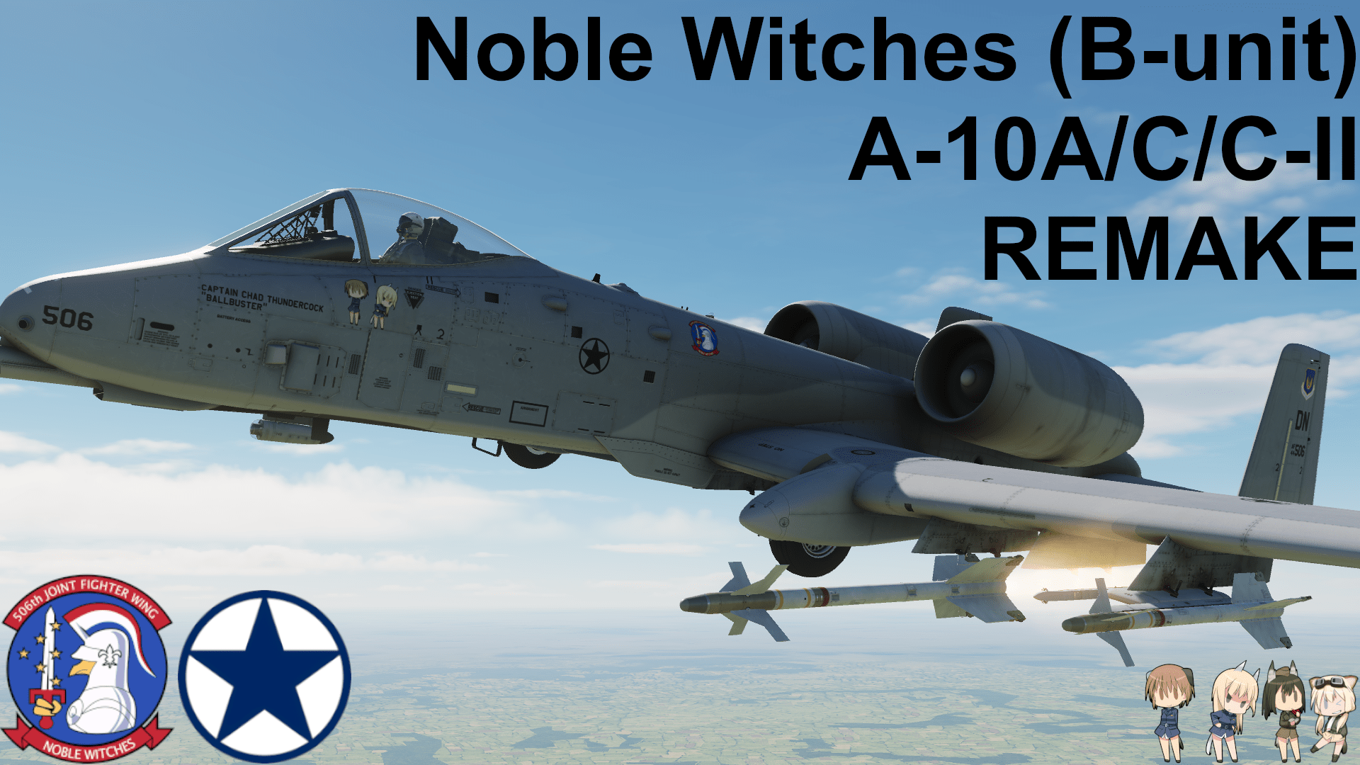 (REMAKE) World Witches - 506th JFW "Noble Witches (B-unit)" A-10A/C/C-II