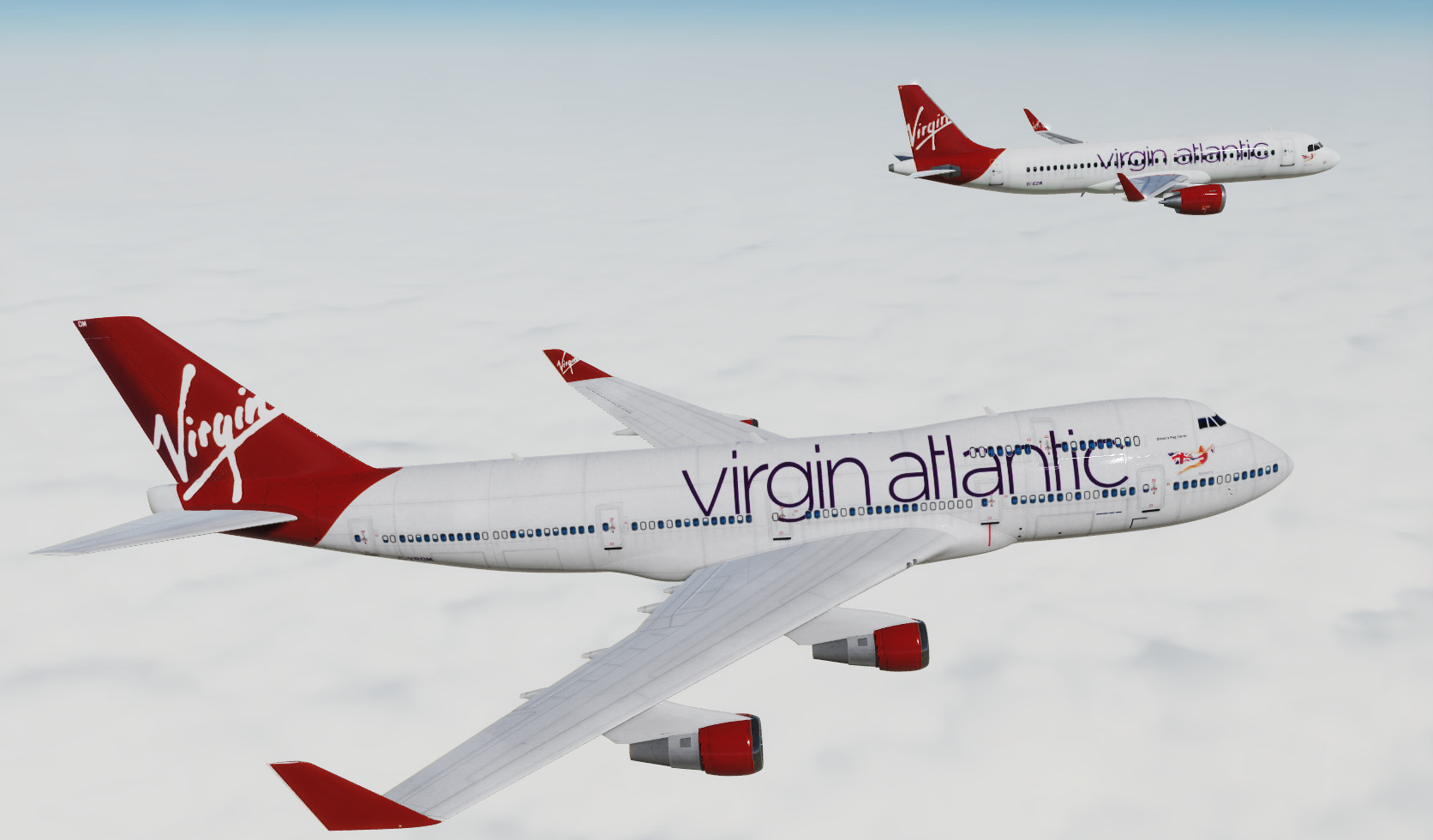 Virgin Atlantic SkinPack for Civil aircraft Mod