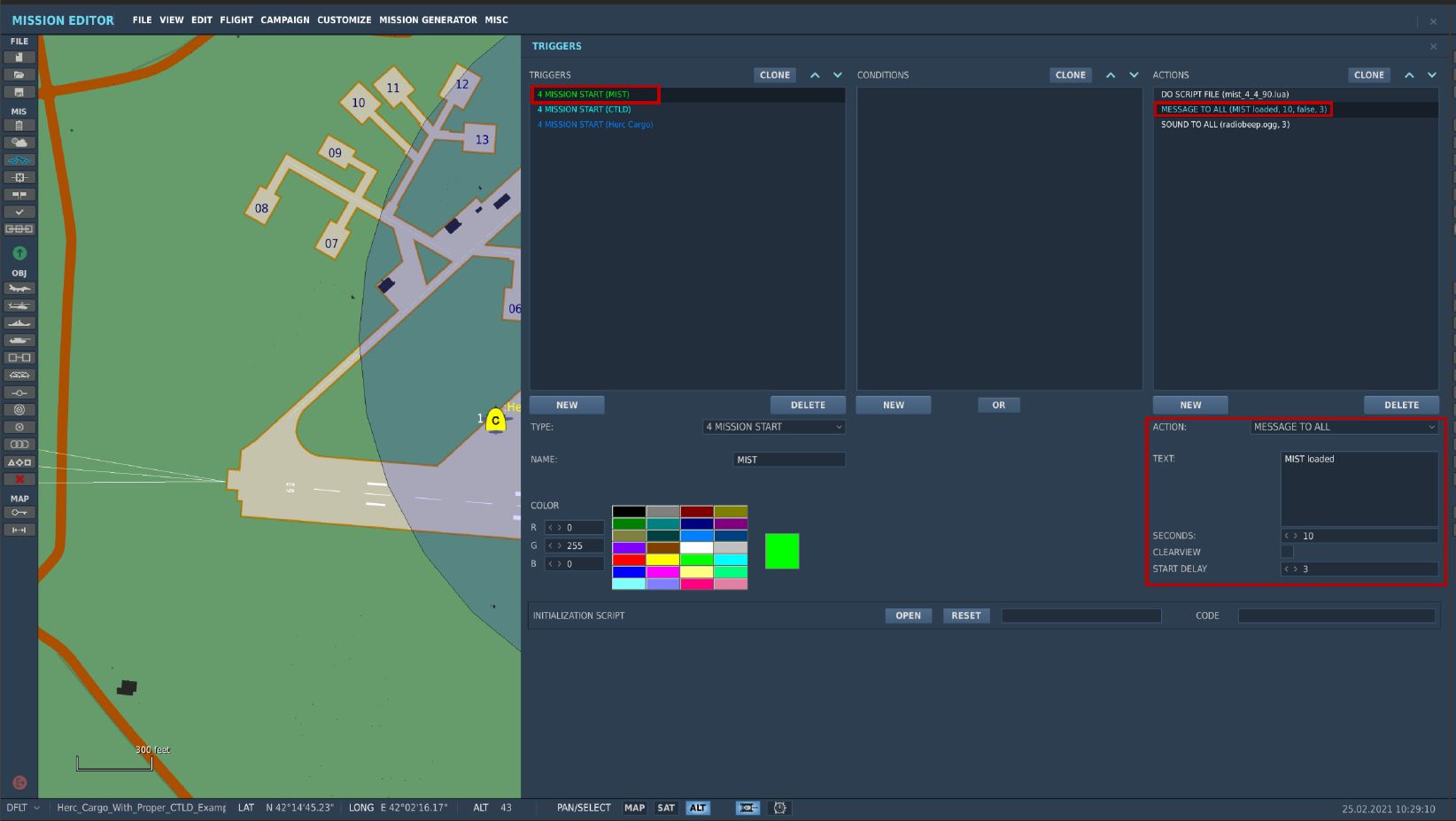 Hercules Logistics with LUA Scripts