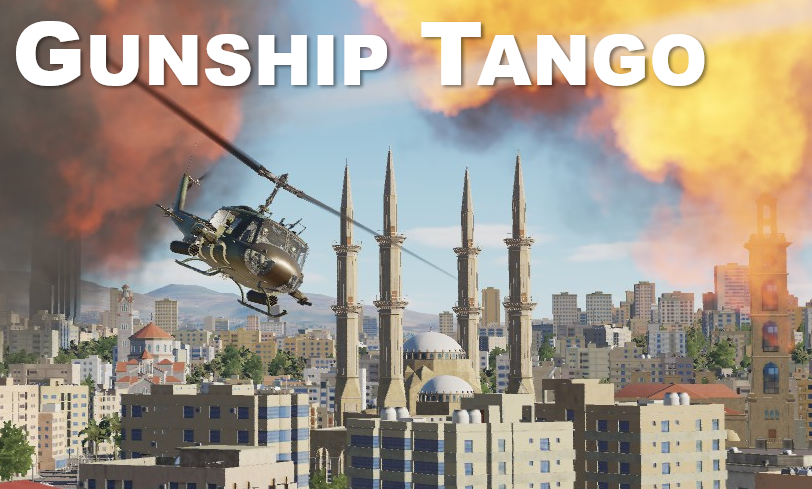 Gunship Tango - Huey Urban Warfare [1-4 Pilots COOP, Up to 16 players with all guns crewed] 