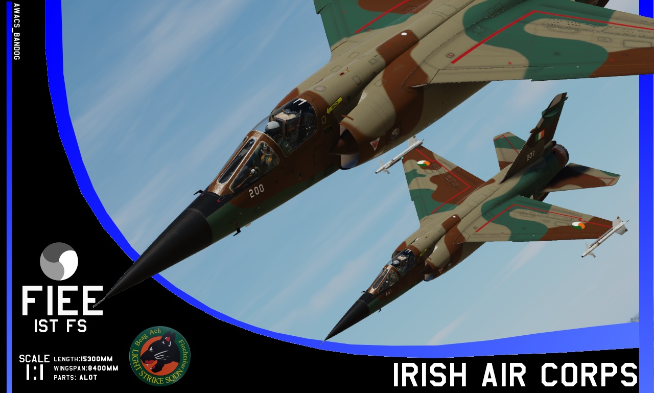 Irish Air Corps 1st Fighter Squadron Mirage F1EE (Fictional)