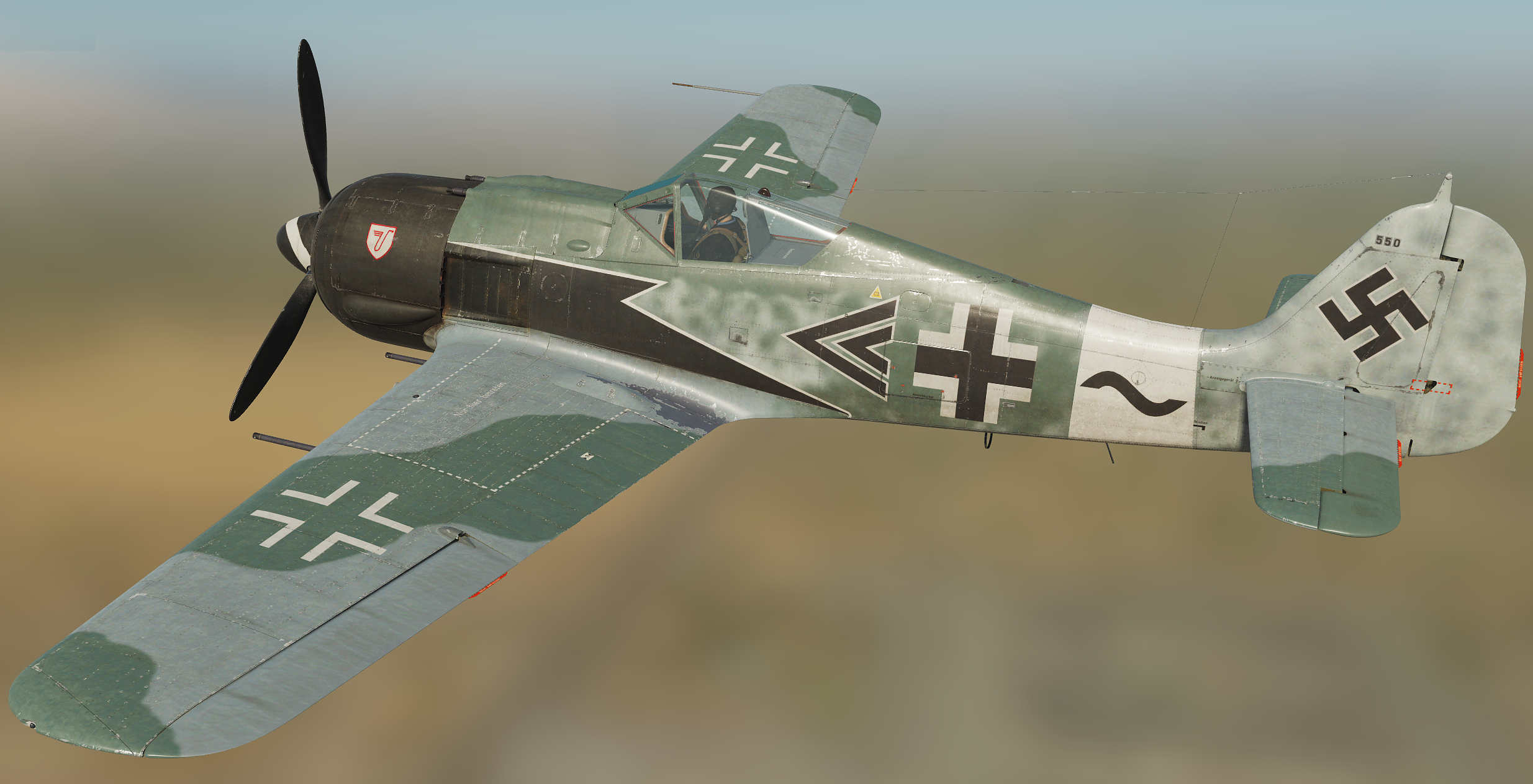 FW-190A8 Hauptmann Wilhelm Moritz, Stab IV.Sturm JG 3, Memmingen,Germany, July 18, 1944.