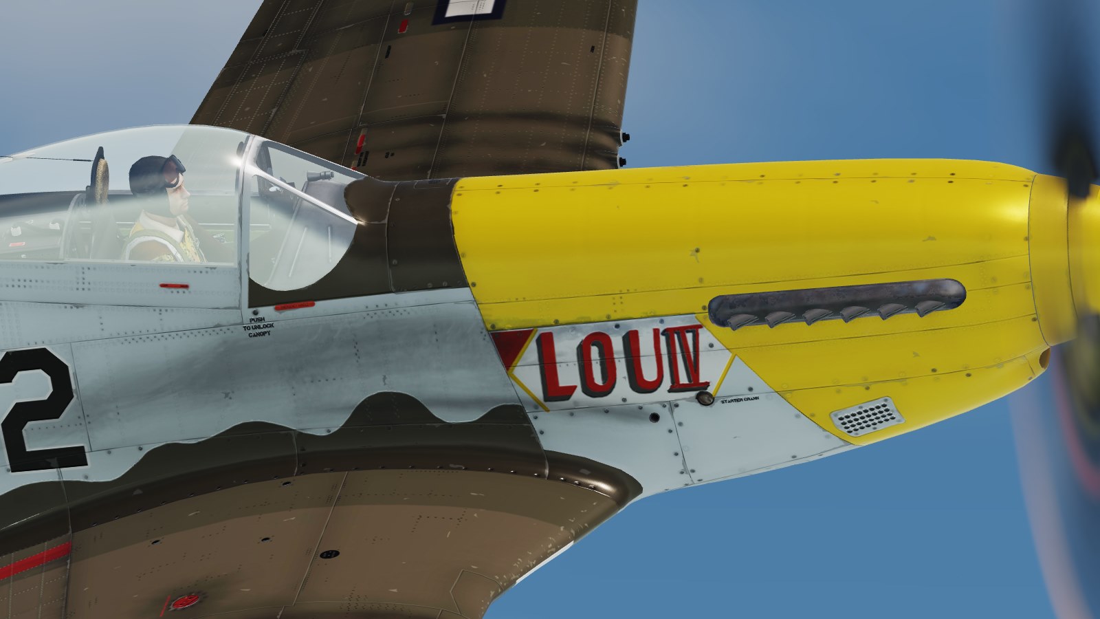 P-51 Mustang E2-C Nicknamed "Lou IV"