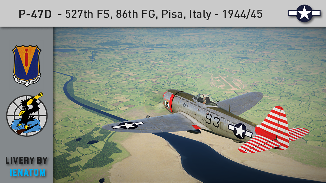 [P-47D] "Big Red's Old Crow" - 527th FS, 86th FG, Pisa Air Base, Italy 1944/45