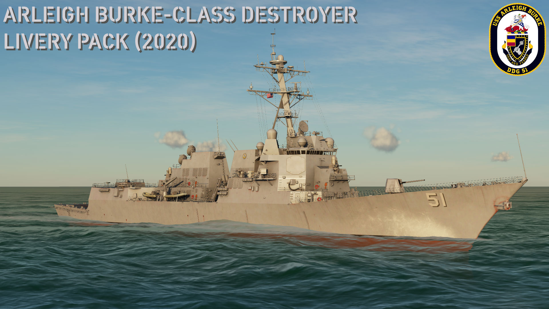 Arleigh Burke-class Destroyer Livery Pack (2020) v1.1
