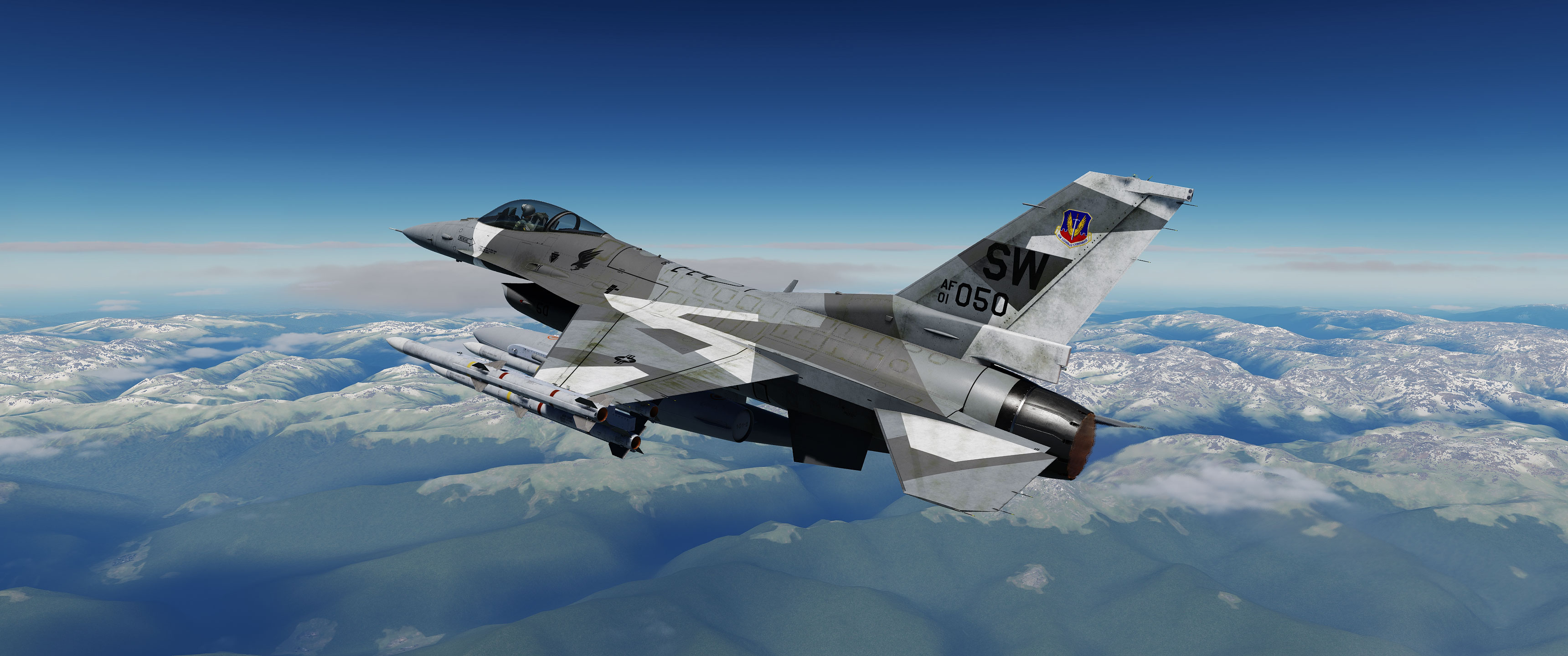 F16 AGRESSOR Arctic Grey