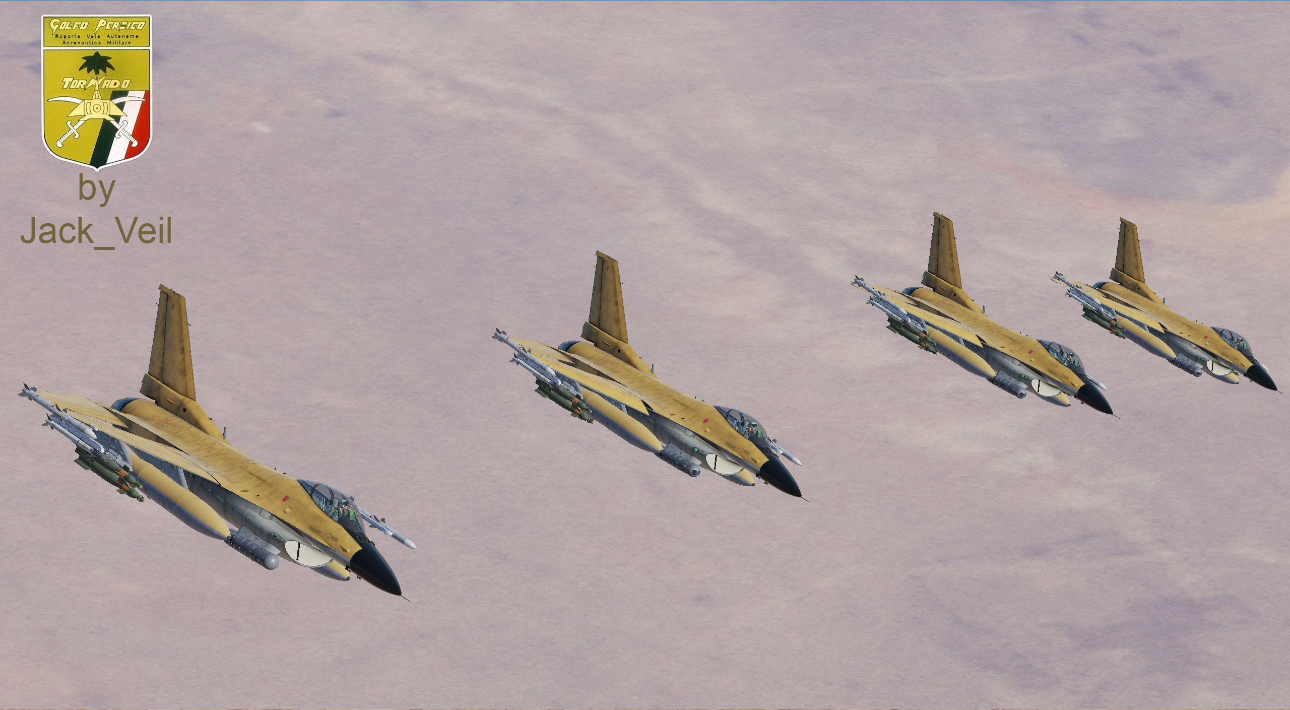 F-16C AMI Italy Air Force 1991 Desert Storm Gulf War - Operazione Locusta (Fictional)