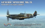 Generic Spitfire Mk IX with post-invasion stripes