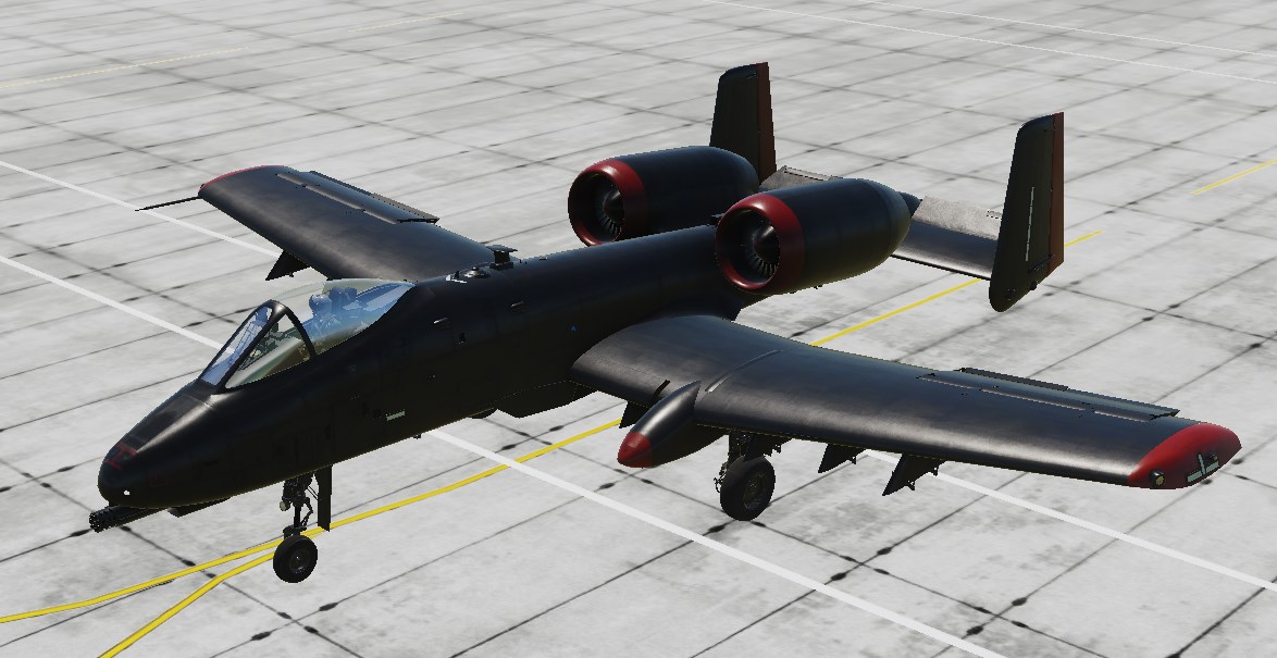 Fictional Black & Red A-10C2 livery